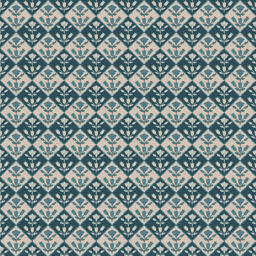 Lush Lattice - Dark Blue