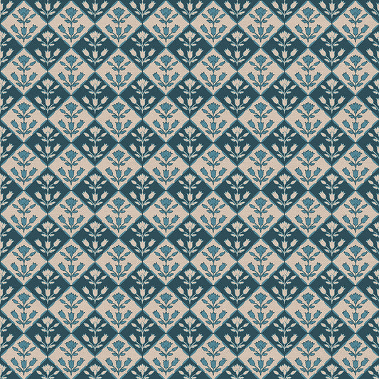 Lush Lattice - Dark Blue