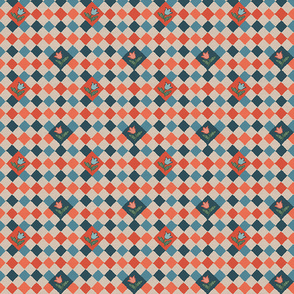 Tile Twist - Red/Blue