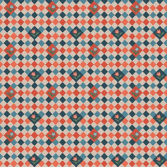 Tile Twist - Red/Blue