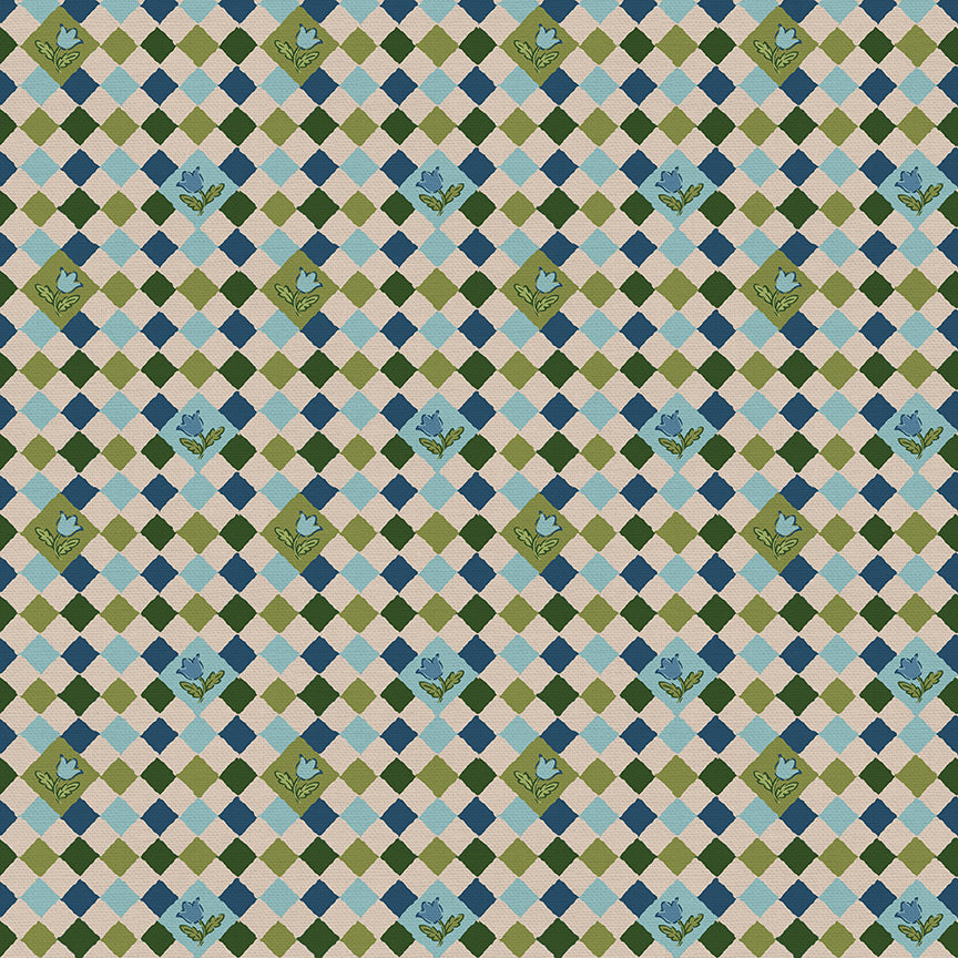 Tile Twist - Blue/Green