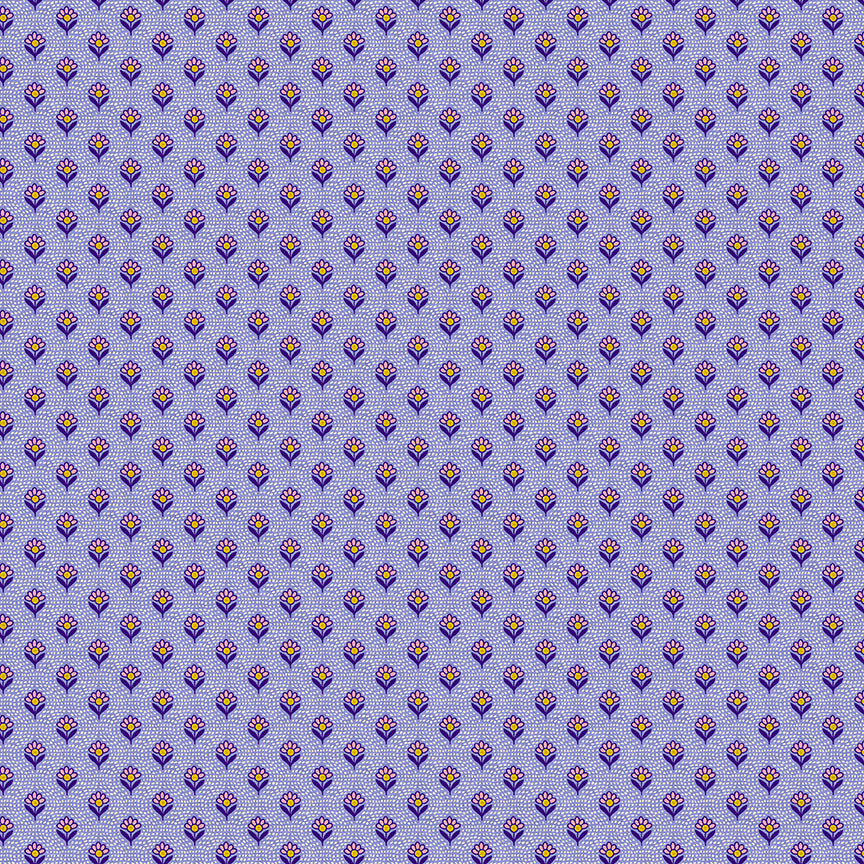 Dots and Daisies - Blue