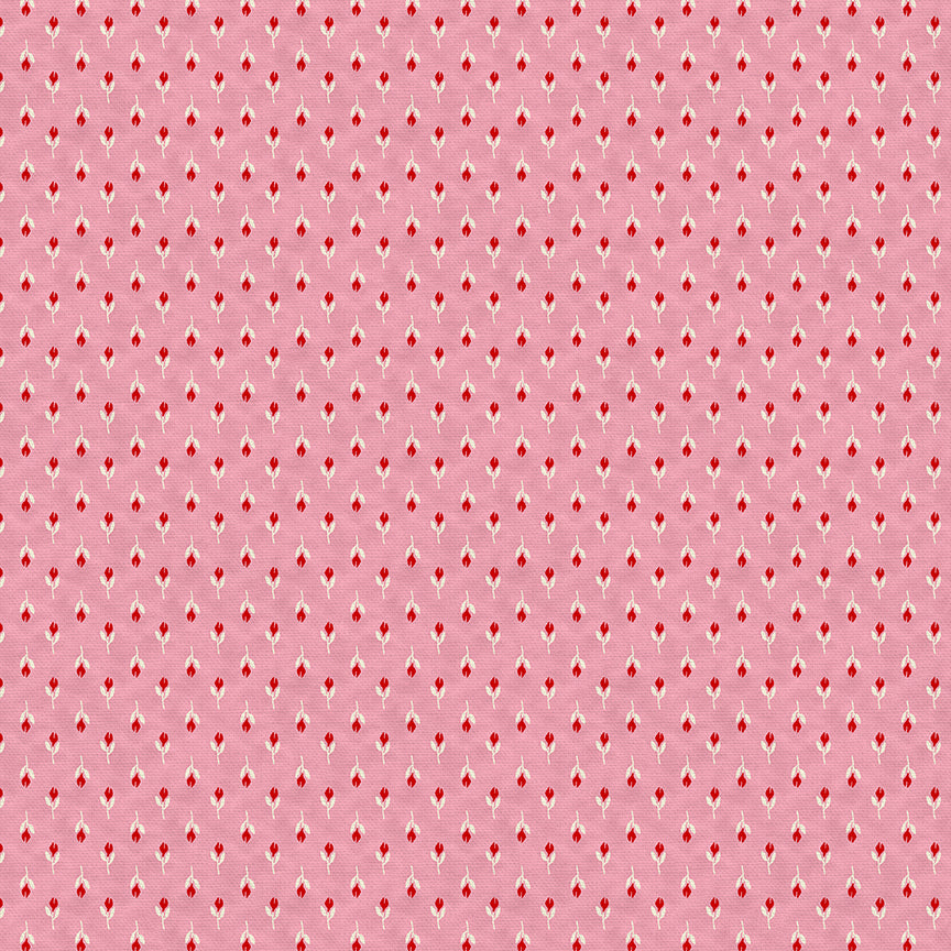 Stitched Tulips - Red