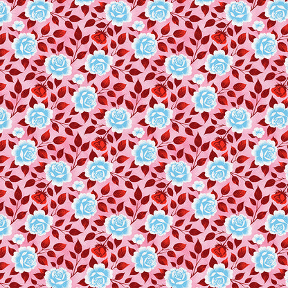 Valentines Roses - Red/Blue