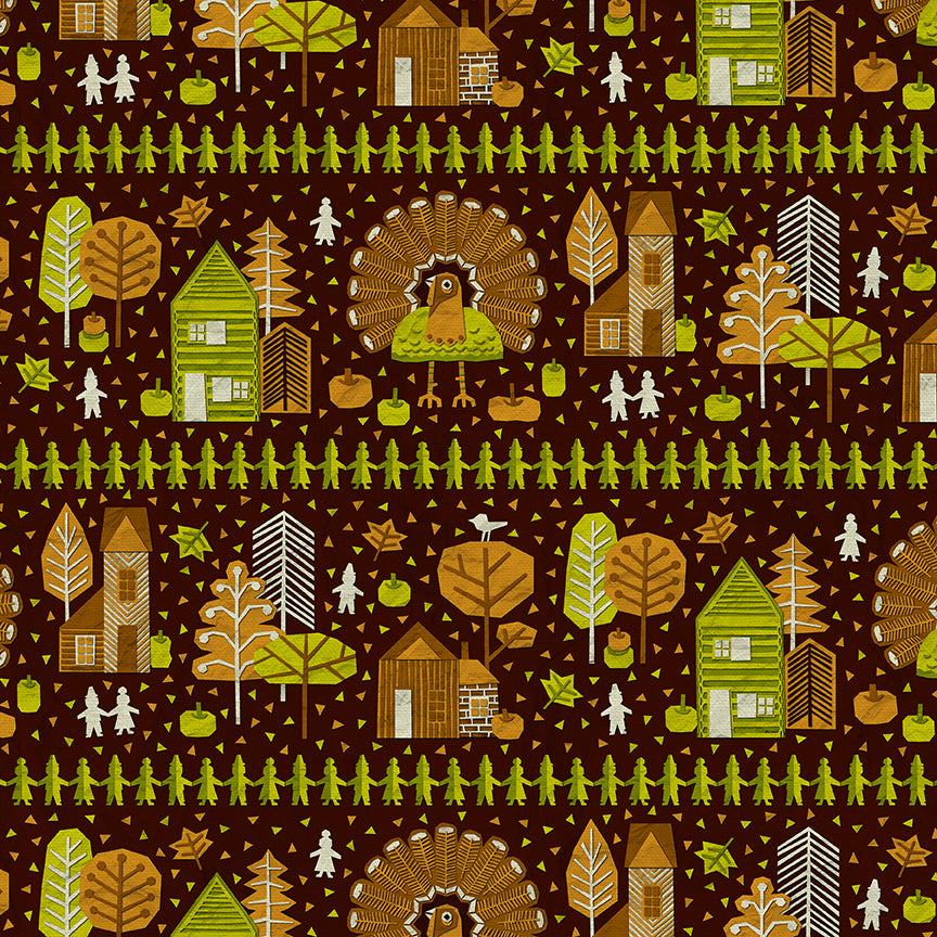 Thanksgiving Paper-Cut - Brown