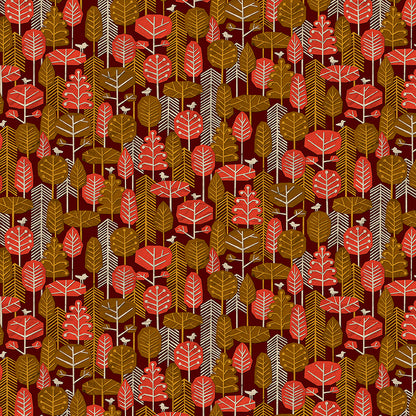 Paper Forest - Brown/Red