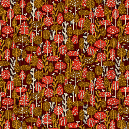Paper Forest - Brown/Red