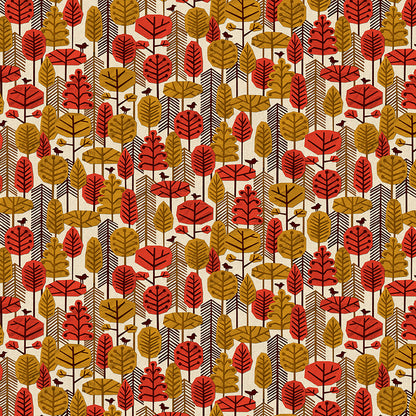 Paper Forest - Cream/Red