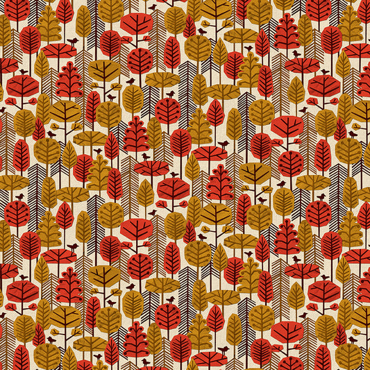 Paper Forest - Cream/Red