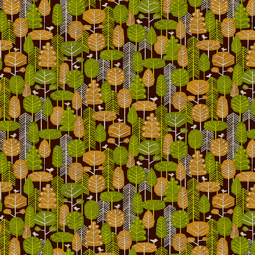 Paper Forest - Brown/Green