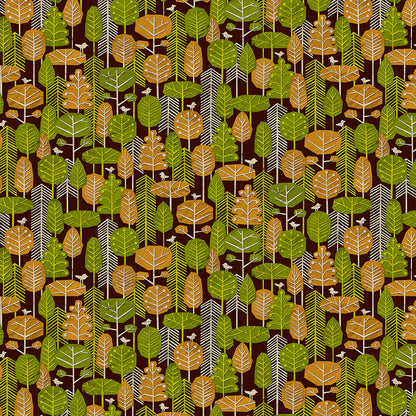 Paper Forest - Brown/Green