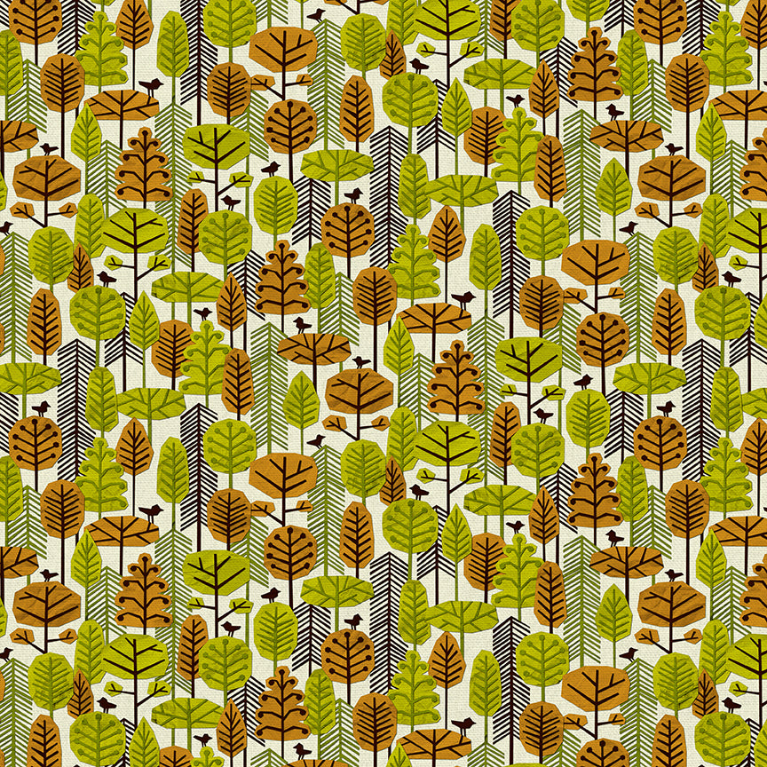 Paper Forest - Cream/Green