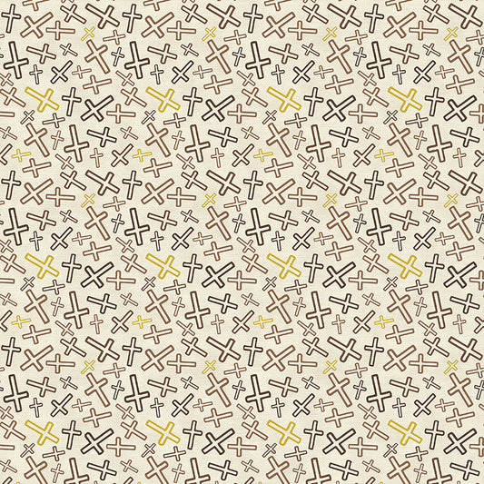 Cross Toss - Gold/Burgundy