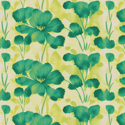 Abstract Florals - Green on Chartreuse