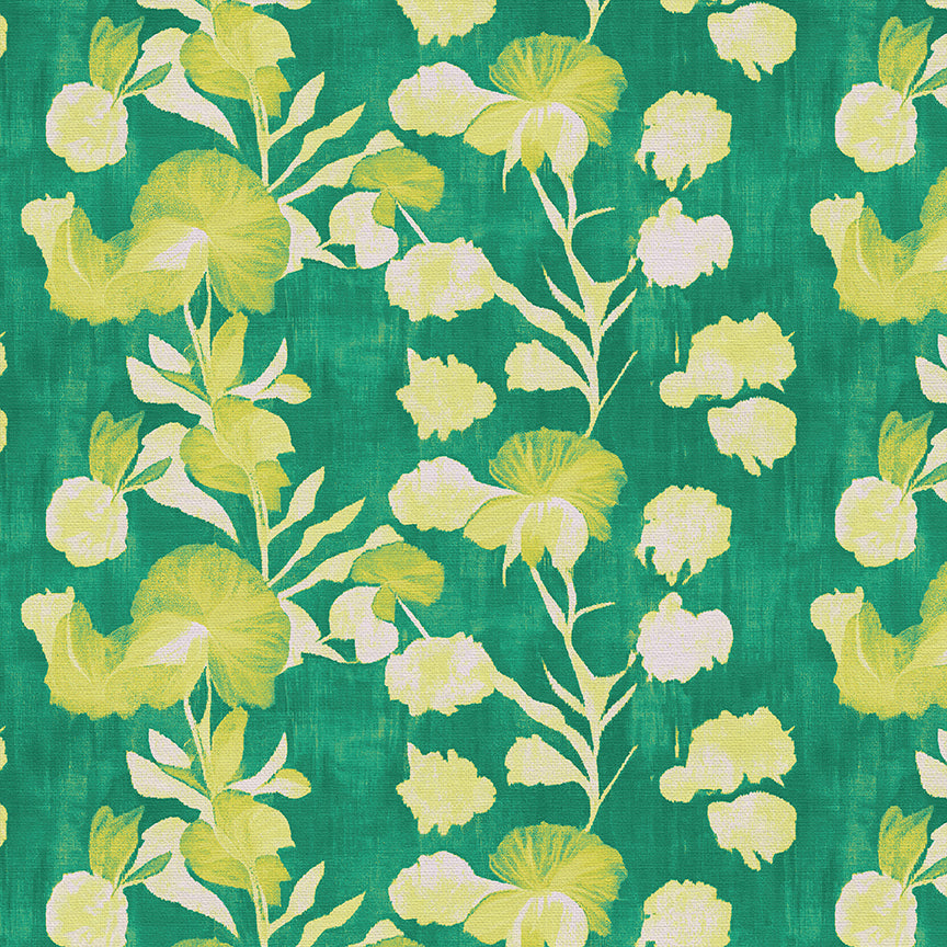 Garden Stems - Chartreuse on Green