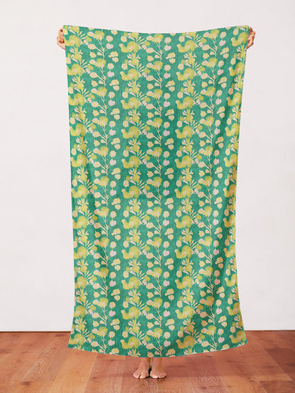 Garden Stems - Chartreuse on Green