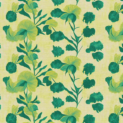 Garden Stems - Green on Chartreuse