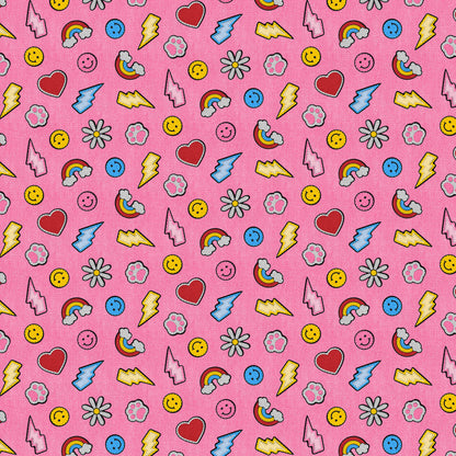 Smileys & Rainbows - Pink