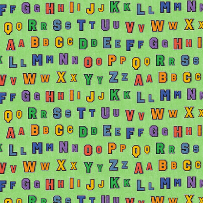 Alphabet Rows - Green