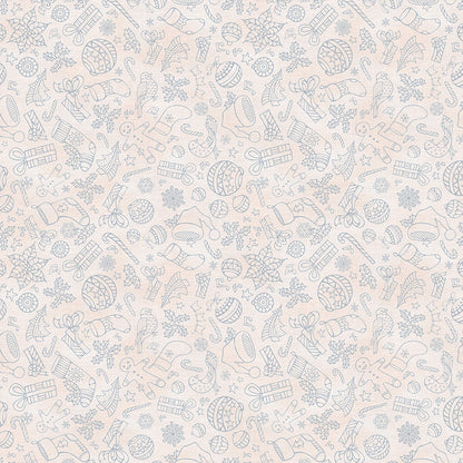 Christmas Illustrations - Grey on White