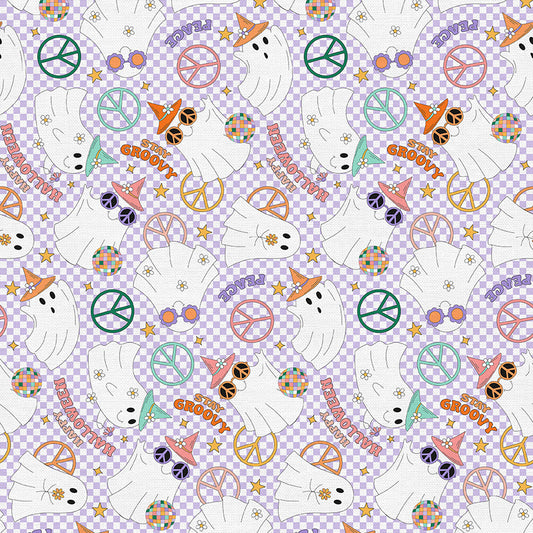 Peace, Love & Boo - Purple