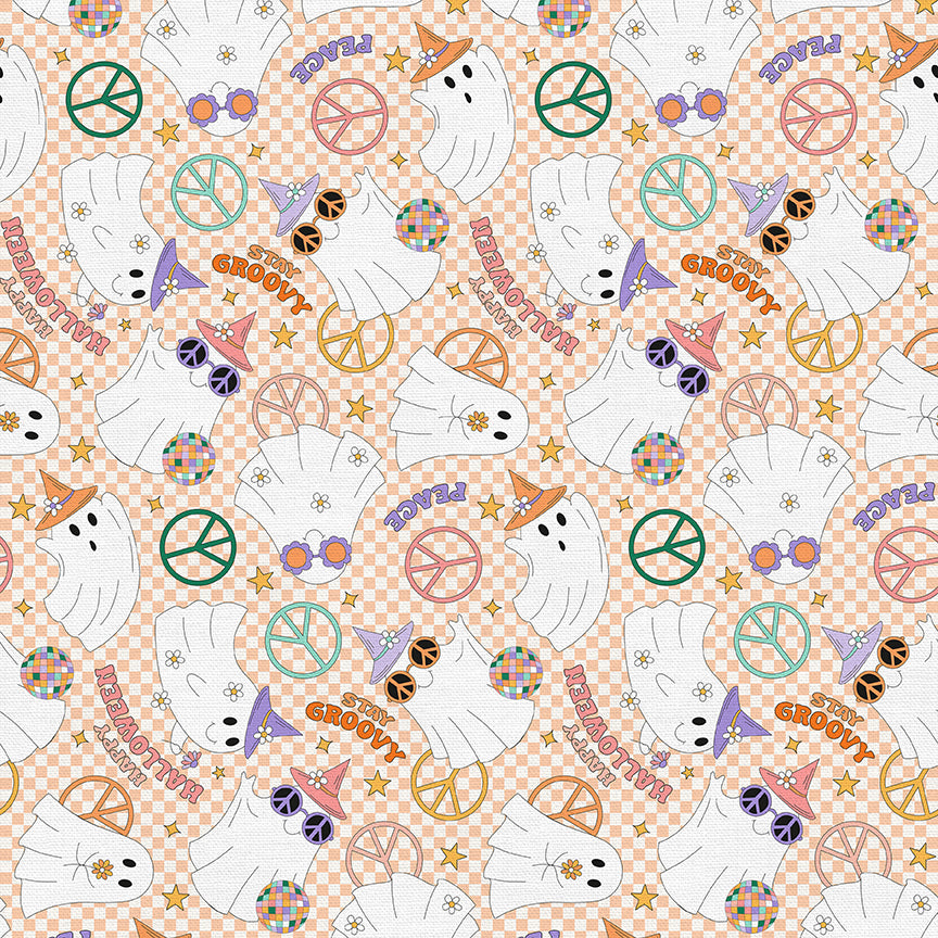 Peace, Love & Boo - Orange