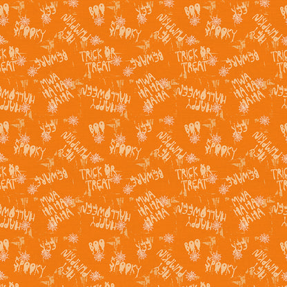 Halloween Spooky Words - Orange