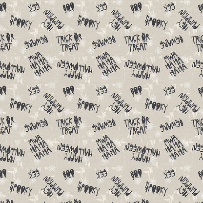 Halloween Spooky Words - Cream