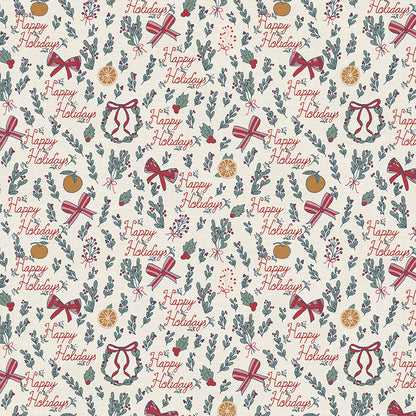 Happy Holidays - White