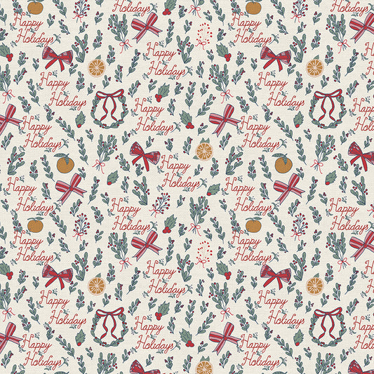 Happy Holidays - White