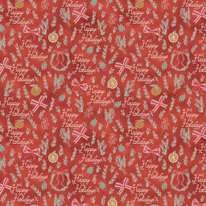 Happy Holidays - Red