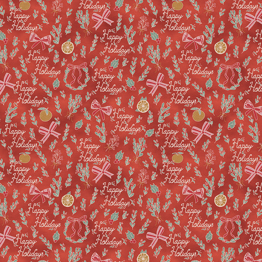 Happy Holidays - Red