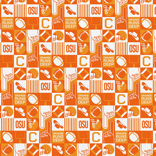 Linear Pattern Osu OSU Grid – Paintbrush Studio Fabrics