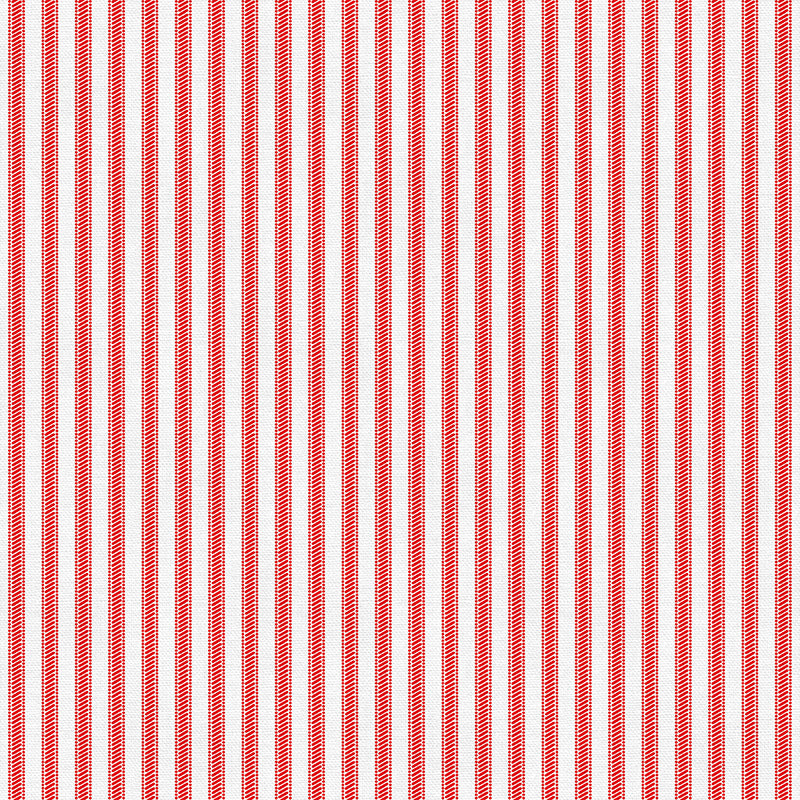 Tailored Ticking - Red