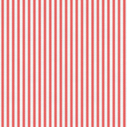 Tailored Ticking - Red