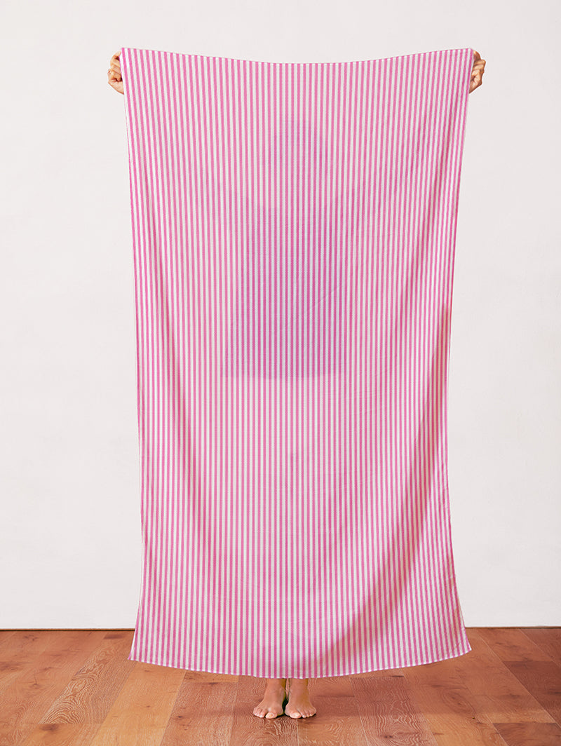 Tailored Ticking - Hot Pink