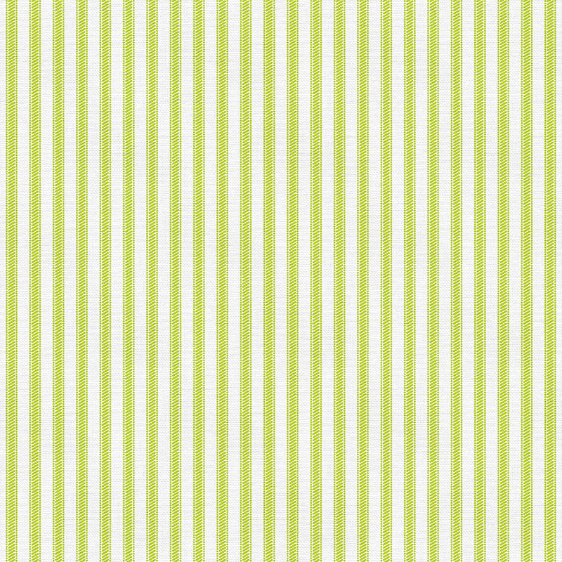 Tailored Ticking - Lime Green
