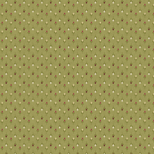 Stitched Tulips - Green