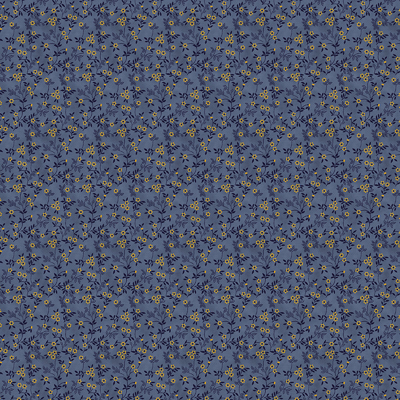 Stippled Branches - Blue