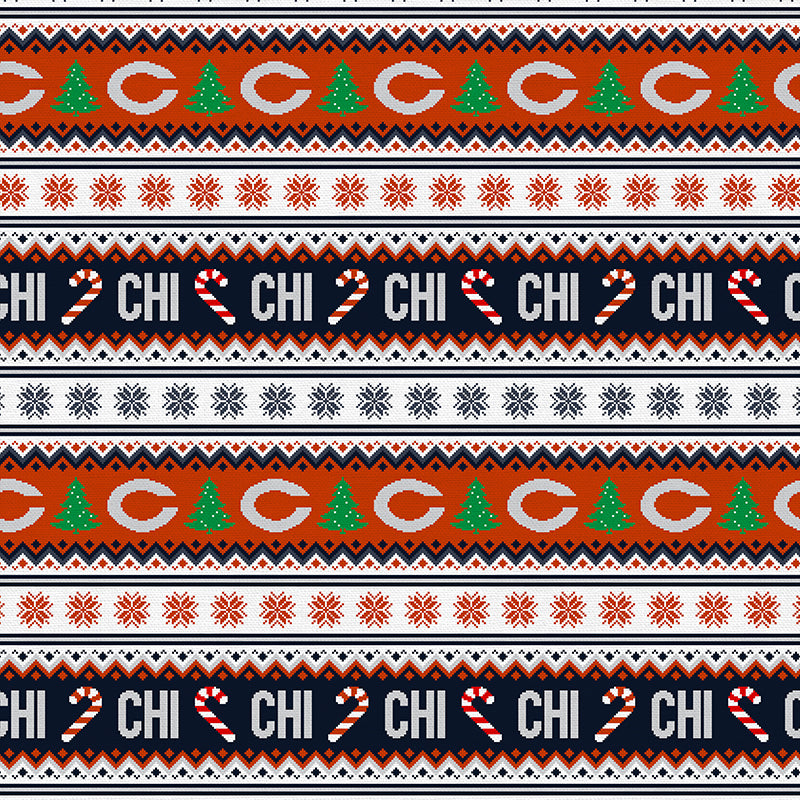 Holiday Sweater - Blue/Orange