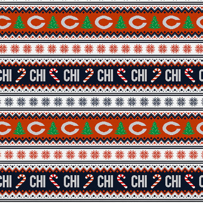 Holiday Sweater - Blue/Orange