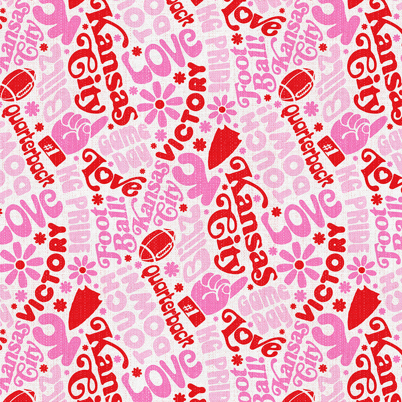Retro Word Toss - White/Pink