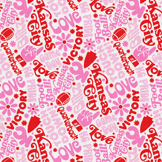 Retro Word Toss - White/Pink