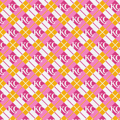 KC Plaid - Pink/Gold