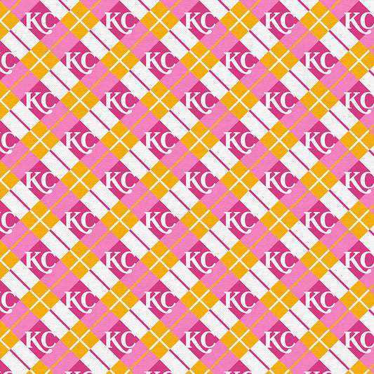 KC Plaid - Pink/Gold