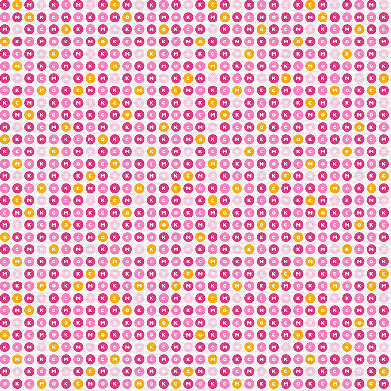KCMO Dots - Pink/Gold