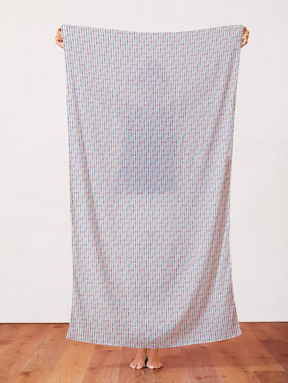 LA Ditsy Baseballs - White