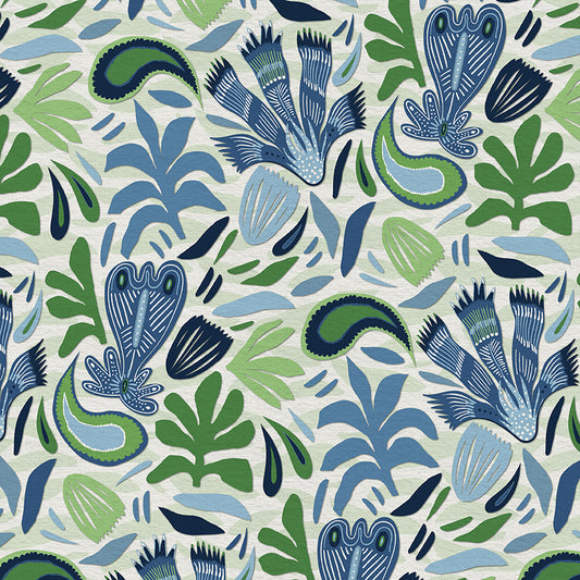 Abstract Shapes - Blue/Green