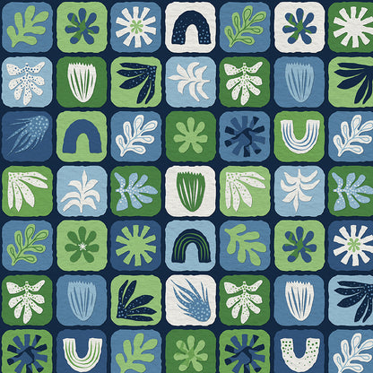 Shape Toss Grid - Blue/Green