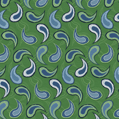 Paisley Toss - Blue/Green